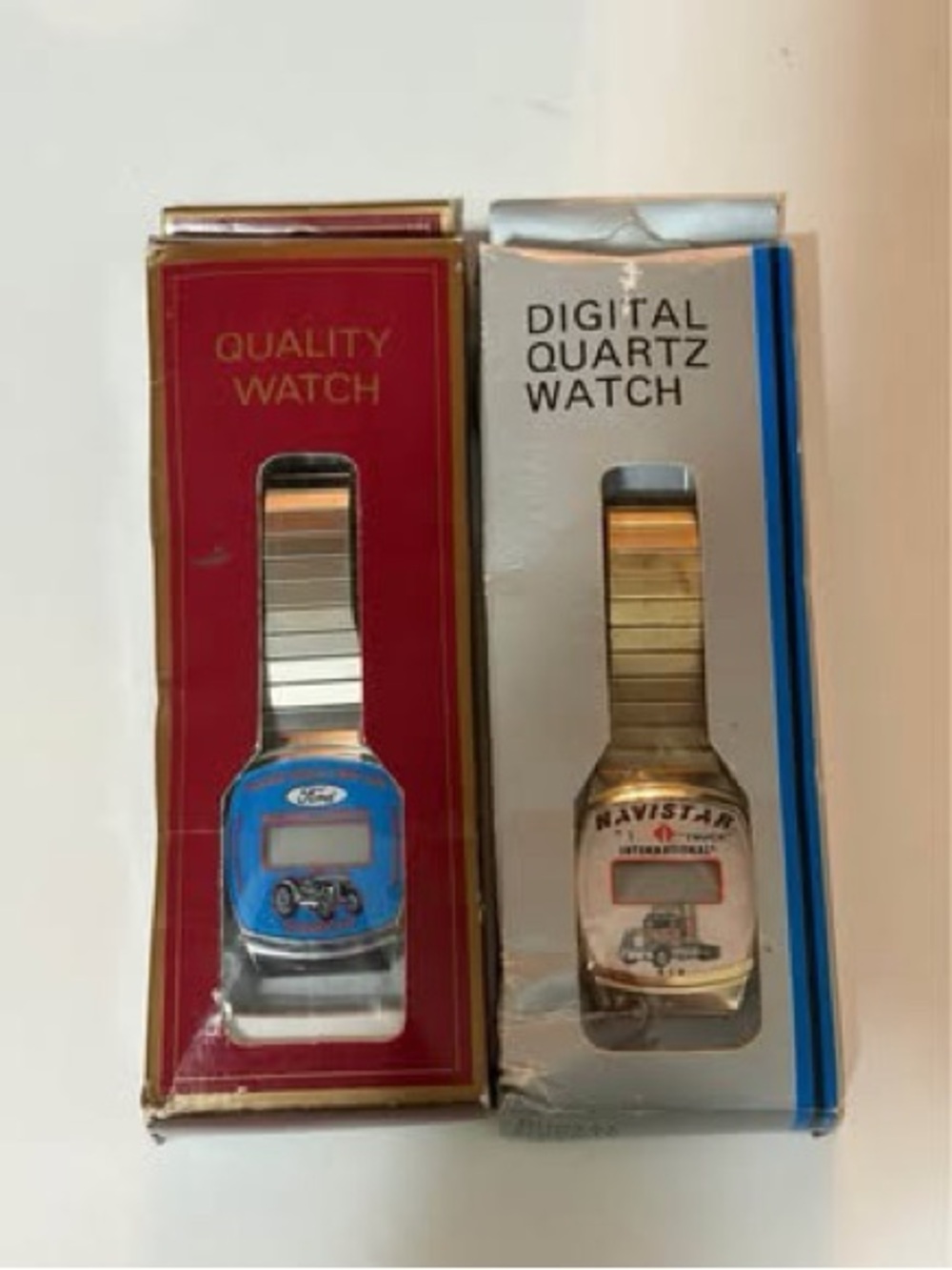 Vintage Ford and Navistar International Digital Quartz Watches